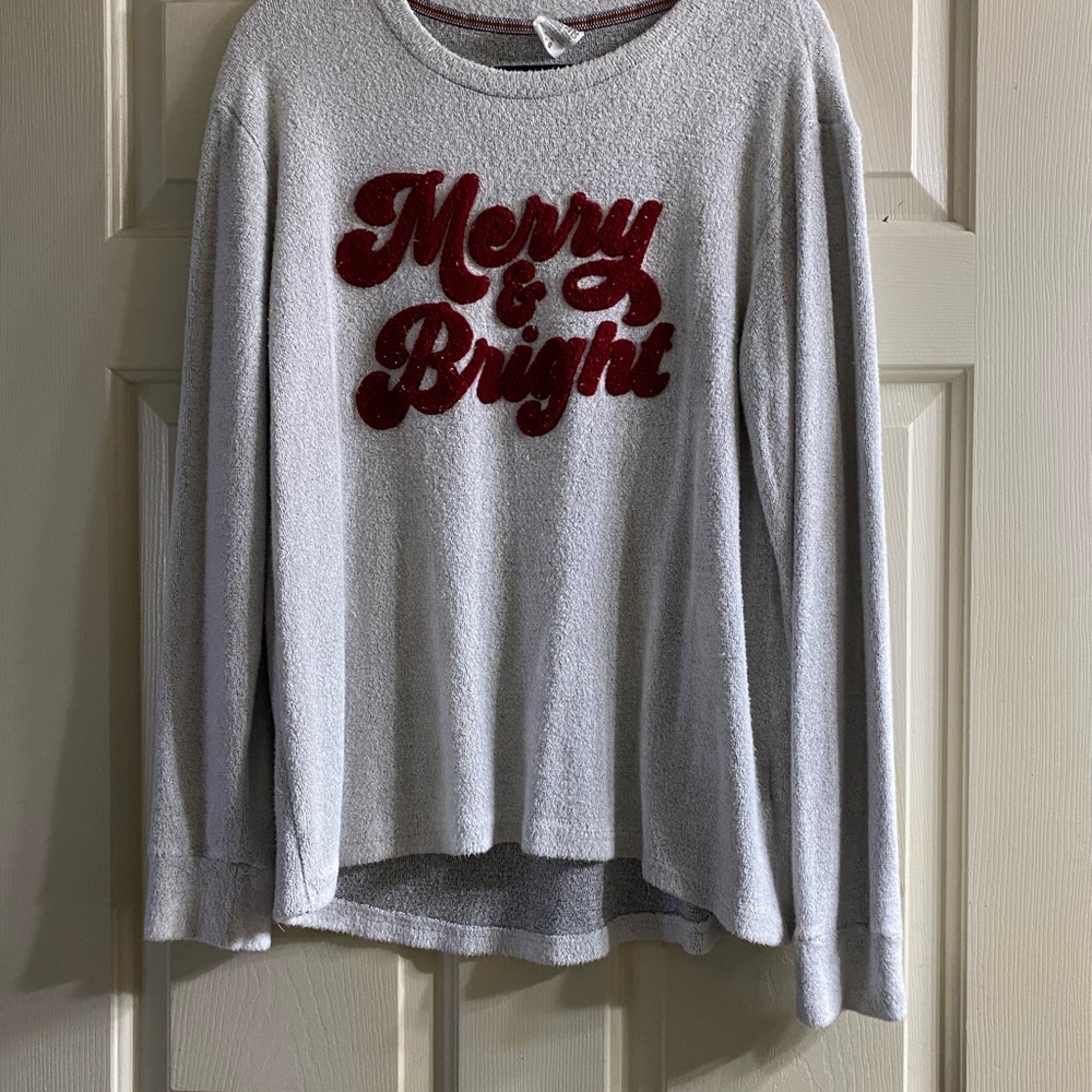 Gray 'Merry & Bright' Women's Top